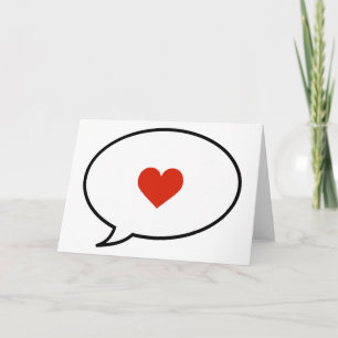 Speak of Love Card