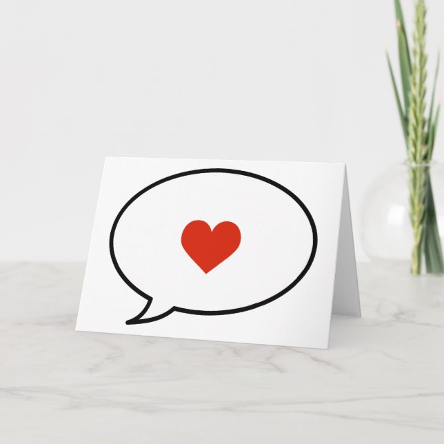 Speak of Love Card (Front)