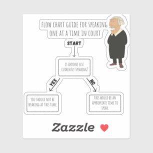 Speak one at a time Steno sticker