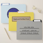 "Speak to Me" File Folders Set