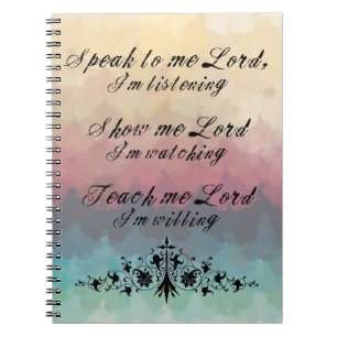 Speak to Me Lord Note Book