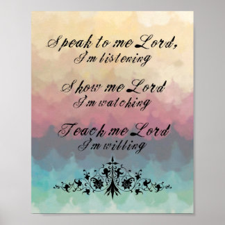Speak To Me Lord Poster