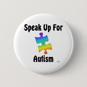 Speak Up For Autism 2 Inch Round Button