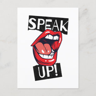 Speak up postcard