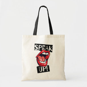 Speak up tote bag