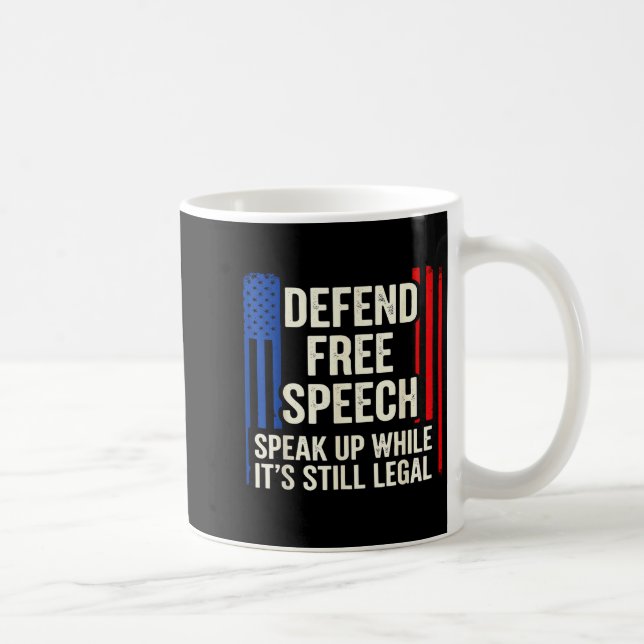 Speak Up While It’s Still Legal Human Dom Rights J Coffee Mug (Right)