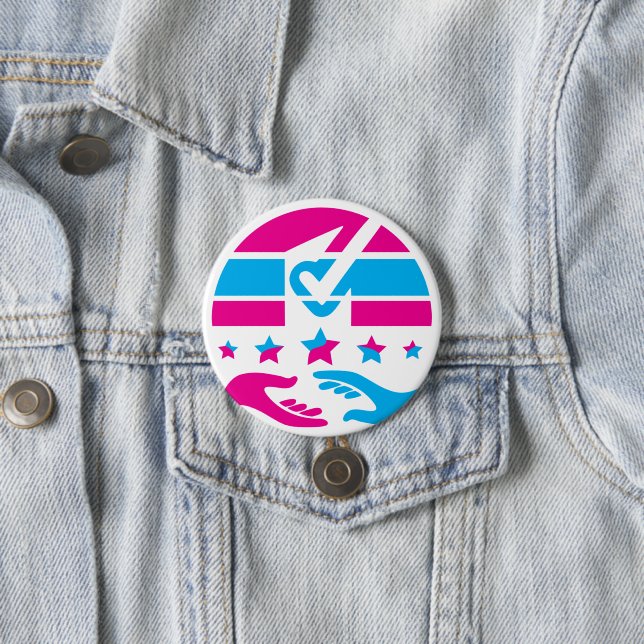 Speak Your Mind 3 Inch Round Button (In Situ)
