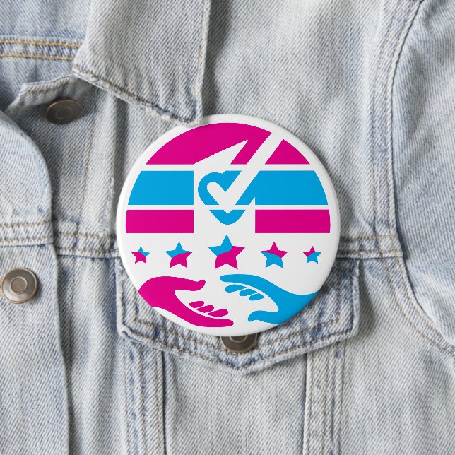 Speak Your Mind 4 Inch Round Button (In Situ)