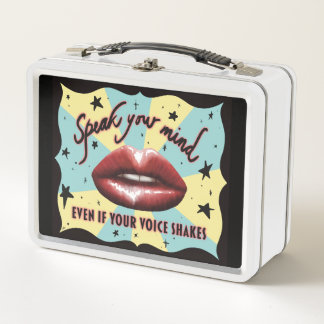 Speak Your Mind, Voting Activist Metal Lunch Box