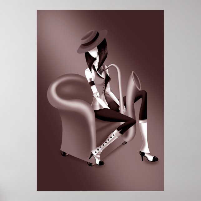 "Speakeasy" – Jazz-Inspired  Poster (Front)