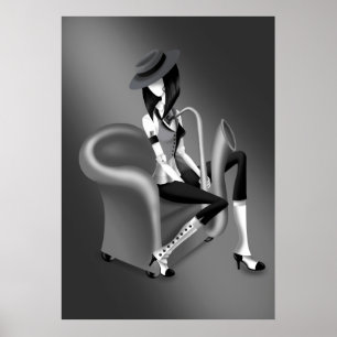 "Speakeasy" – Jazz-Inspired  Poster