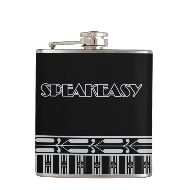Speakeasy Vintage Flask (Front)