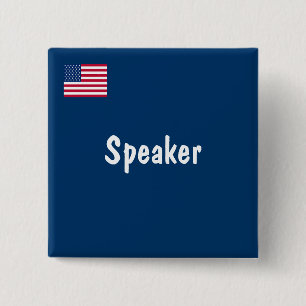 Speaker 2 Inch Square Button