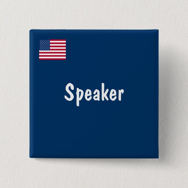Speaker 2 Inch Square Button (Front)