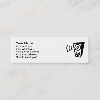 Speaker beat music mini business card