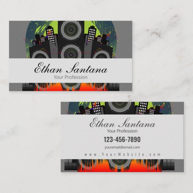Speaker Blast Business Card (Front/Back)