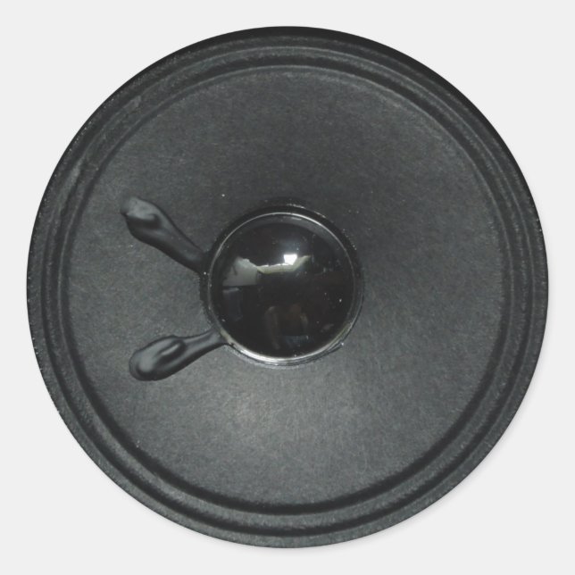 Speaker Classic Round Sticker (Front)