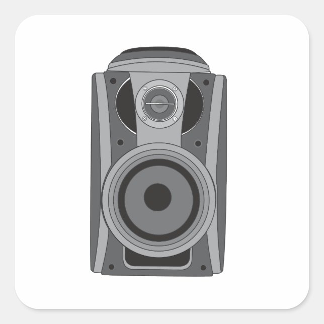 Speaker Design White Sticker (Front)