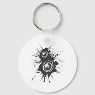 Speaker Graffiti - DJ Music Disc Jockey Audio Keychain