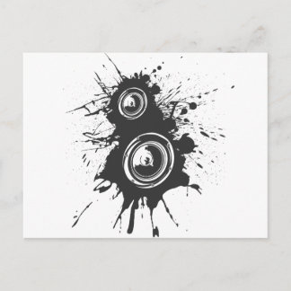 Speaker Graffiti - DJ Music Disc Jockey Audio Postcard