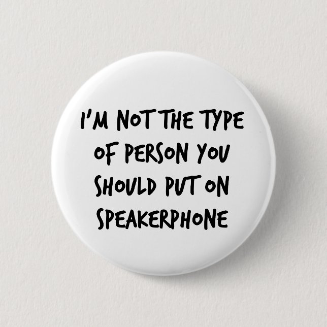 Speakerphone 2 Inch Round Button (Front)