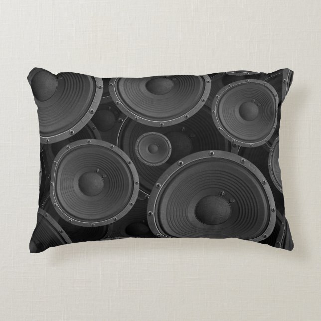 Speakers: Continuous Texture Seamless Pattern. Accent Pillow (Front)