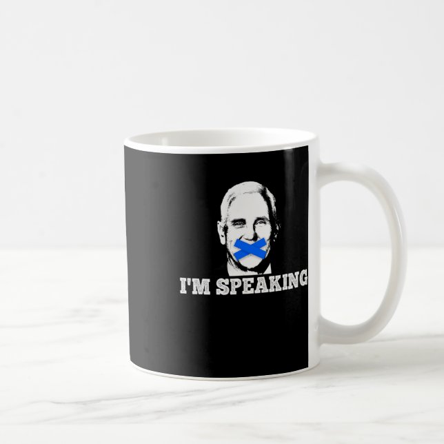 Speaking Kamala Harris Funny Vice President Debate Coffee Mug (Right)