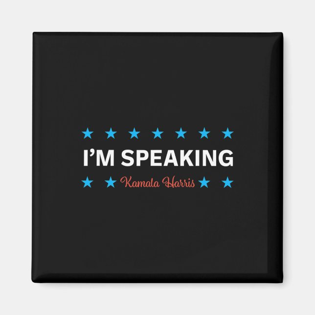 Speaking Kamala Harris  Magnet (Front)
