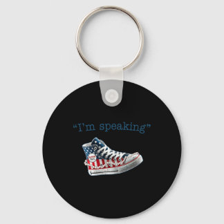 Speaking Kamala Harris President 2024 Usa Flag Sne Keychain