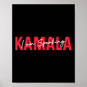 Speaking Kamala Harris Vice President Debate Vote  Poster