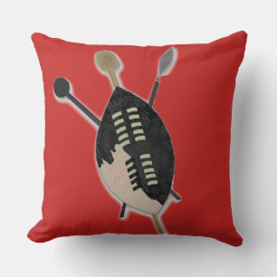 Spear and Shield Throw Pillow