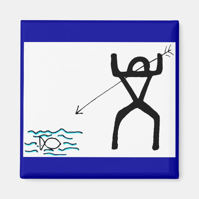 Spear fisher magnet (Front)