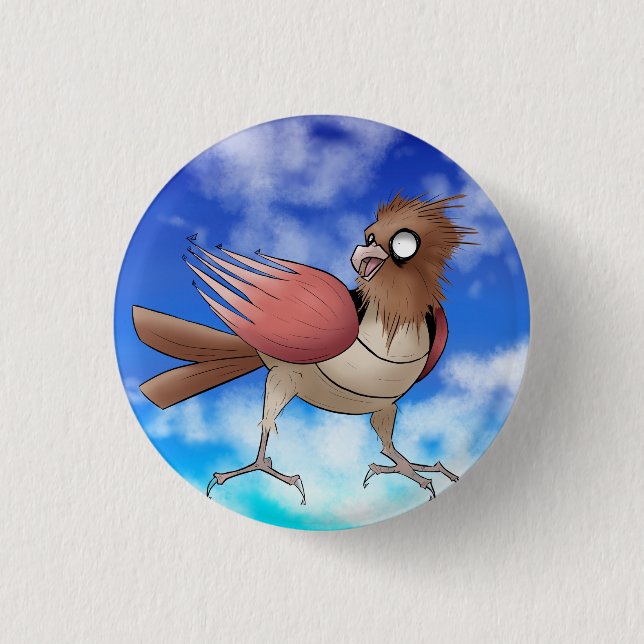 Spear Row 1 Inch Round Button (Front)