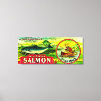 Spear Salmon Can LabelYes Bay, AK