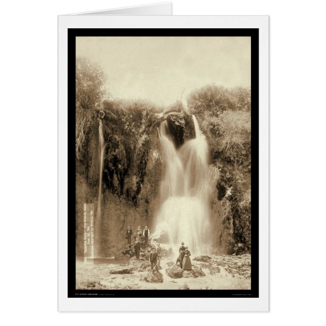 Spearfish Falls Black Hills South Dakota 1889 (Front)