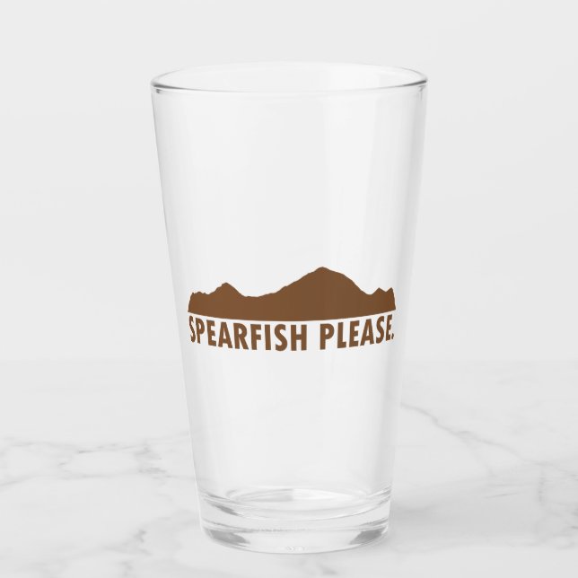 Spearfish South Dakota Please Glass (Front)