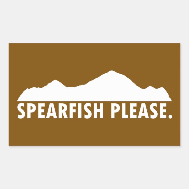 Spearfish South Dakota Please Sticker (Front)