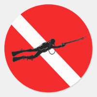 Spearfisherman Sticker