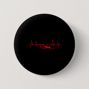 Spearfishing Heartbeat Diving Spearfisherman Hunti 2 Inch Round Button