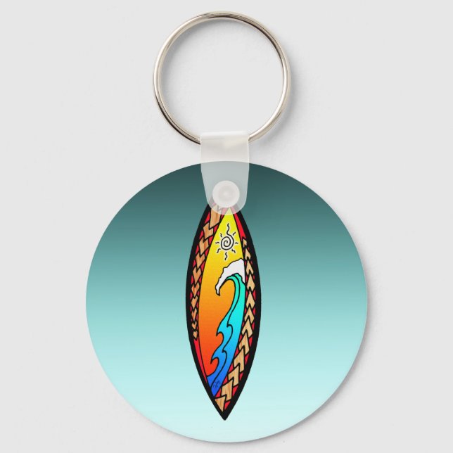 Spearhead Wave Keychain (Front)