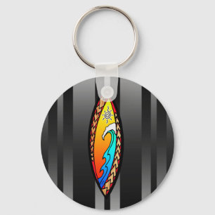 Spearhead Wave Keychain
