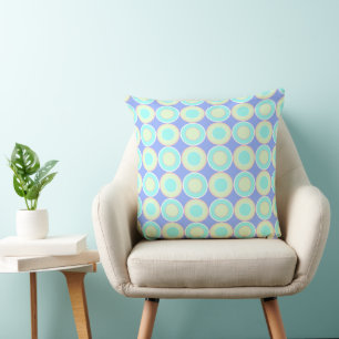 Spearmint And Mint Doughnuts With Filling On Laven Throw Pillow