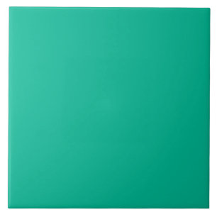 Spearmint Green Personalized Mint Trend Background Tile