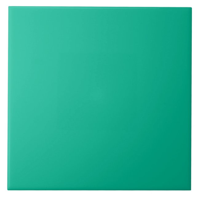 Spearmint Green Personalized Mint Trend Background Tile (Front)