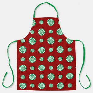 Spearmint Polka Dots All-Over Print Apron