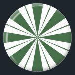 Spearmint Stripe Candy Classic Round Sticker<br><div class="desc">Spearmint Stripe Candy</div>