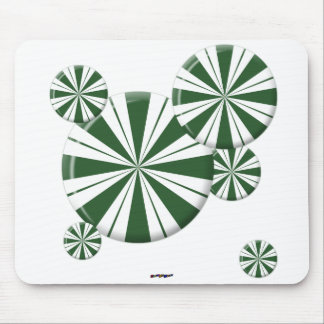 Spearmint Stripe Candy Mouse Pad