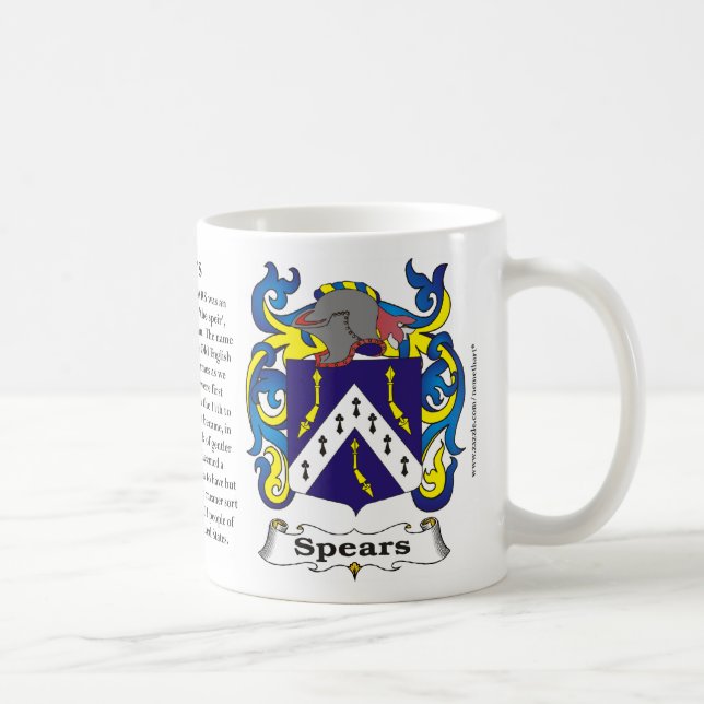 Spears Family Coat of Arms Mug (Right)