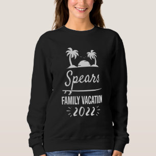 Spears Family Vacation Tropical Group Trip Beach Sweatshirt
