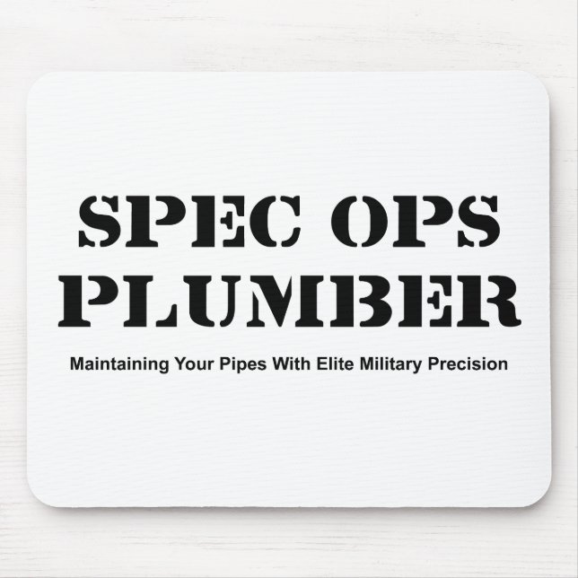 Spec Ops Plumber Mouse Pad (Front)